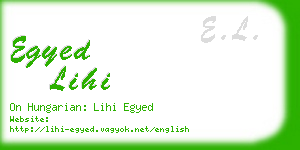 egyed lihi business card